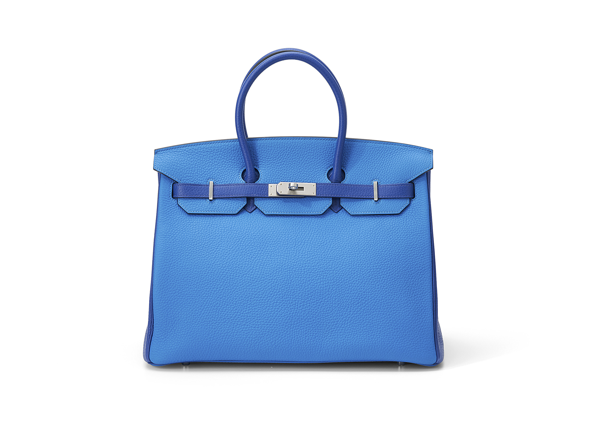 Birkin 35 Bleu Electric Zelige HSS Togo 